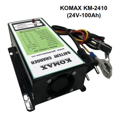 Nạp ắc quy tự động KOMAX 24V-100Ah, KM-2410